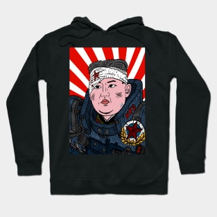 space marine kim young un. funny north korean art. Hoodie